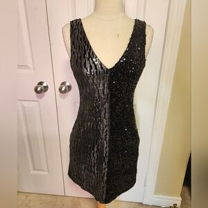 Zara Black Sequin Dress